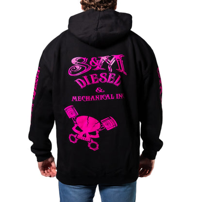 S&M Diesel Zip-up logo hoodie- 8 color options avail