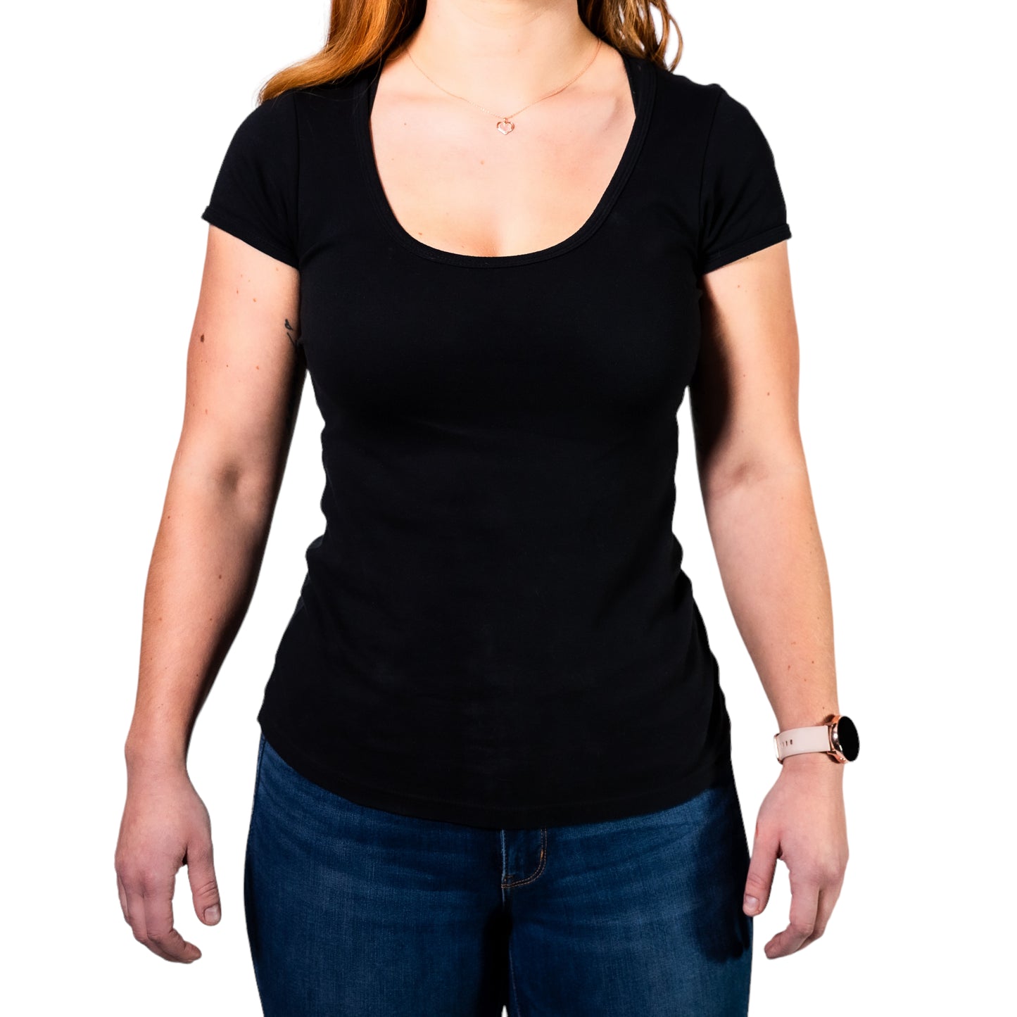 S&M Diesel Woman’s Logo scoop front T-Shirt- 5 color options avail