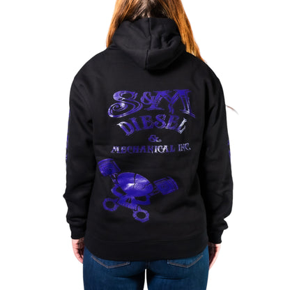 S&M Diesel Zip-up logo hoodie- 8 color options avail