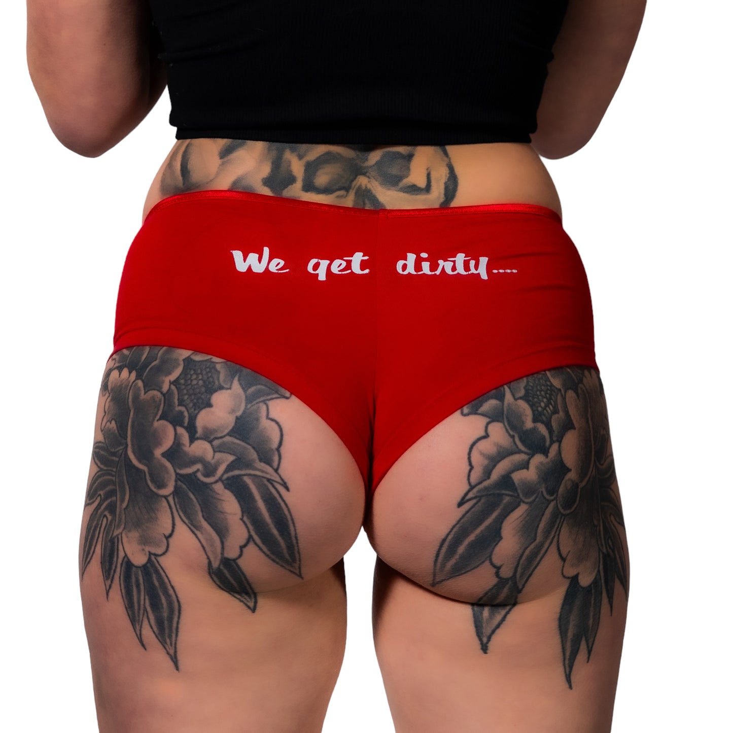 S&M Diesel booty shorts, with logo- 4 color options avail