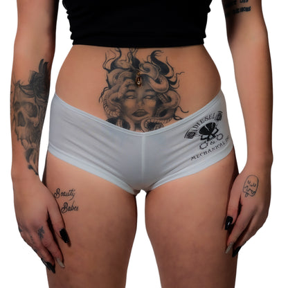 S&M Diesel booty shorts, with logo- 4 color options avail