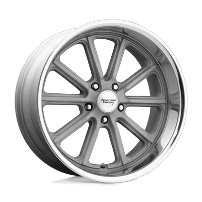 VN507 18X9.5 5X5.0 VINTAGE SLV DIA LP 0M