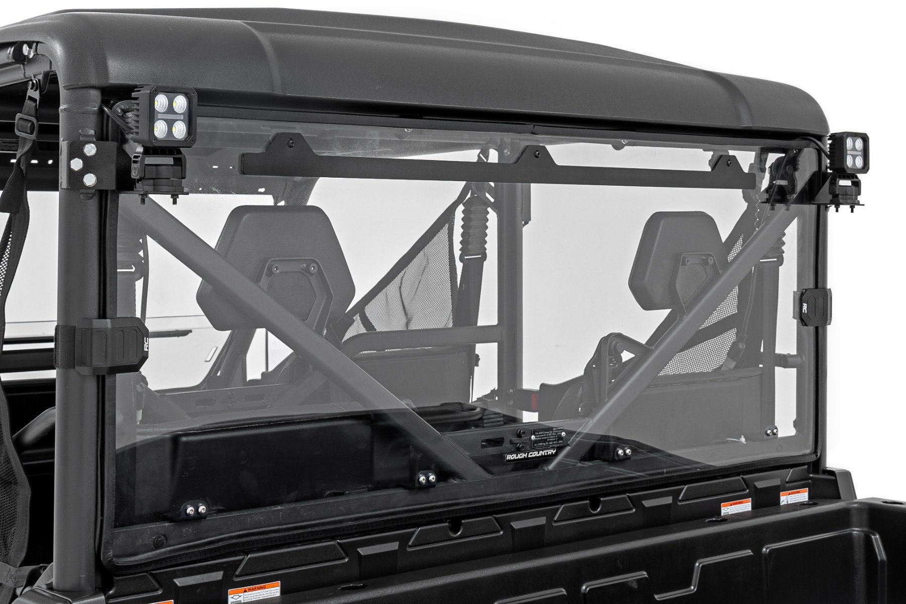 LED Light Kit | Rear Mount | 2" Black Pair | Amber DRL | CFMOTO UFORCE 1000