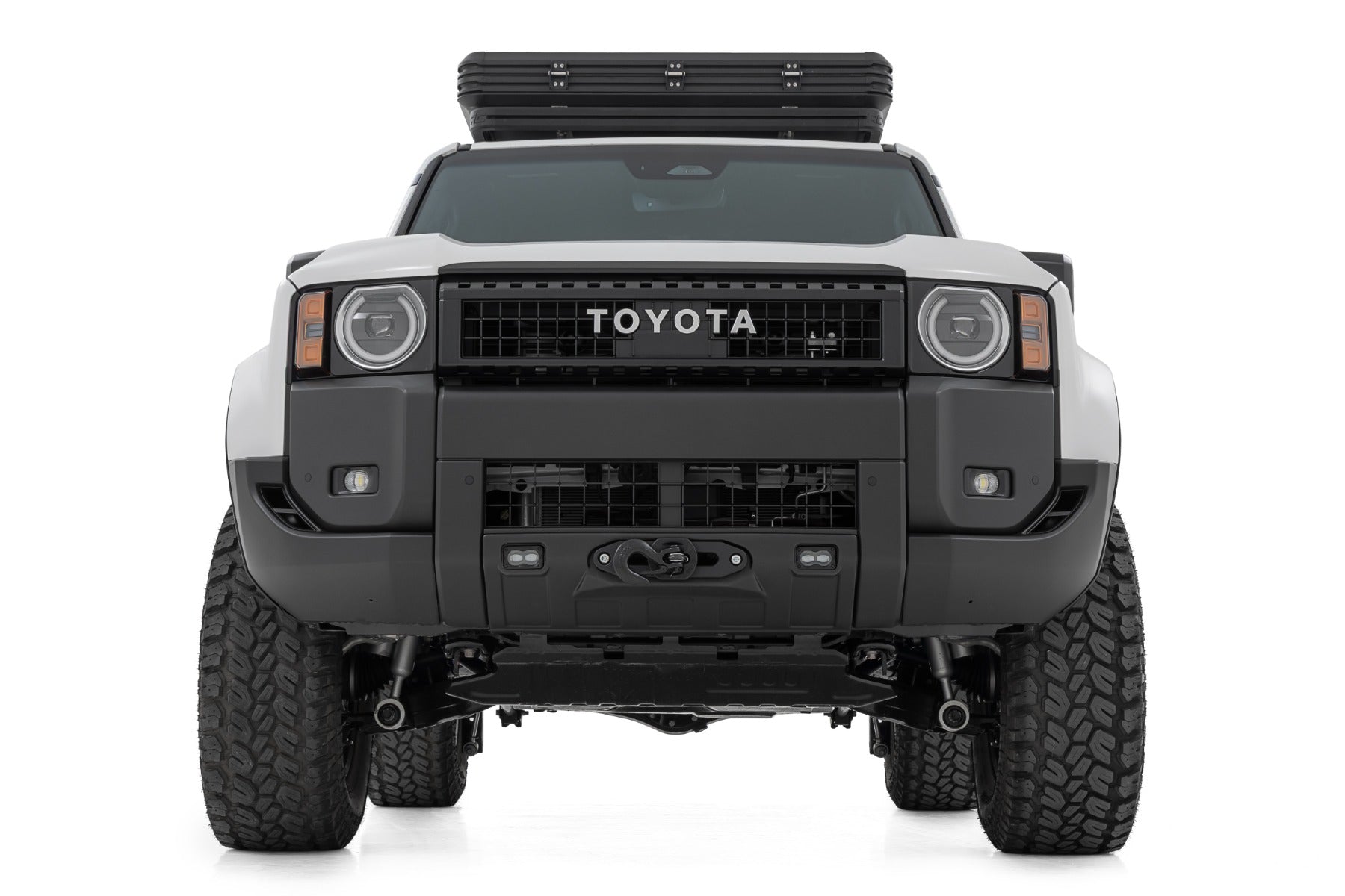 FXS Hidden Winch Mount | White SAE | PRO1200S | Toyota Land Cruiser (24-26)