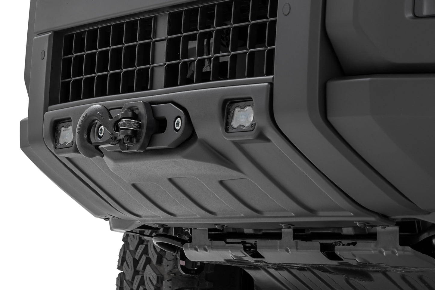 FXS Hidden Winch Mount | White SAE | PRO1200S | Toyota Land Cruiser (24-26)