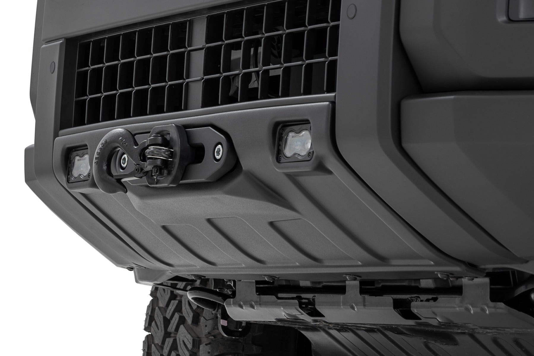 FXS Hidden Winch Mount | White SAE | PRO9500S | Toyota Land Cruiser (24-26)