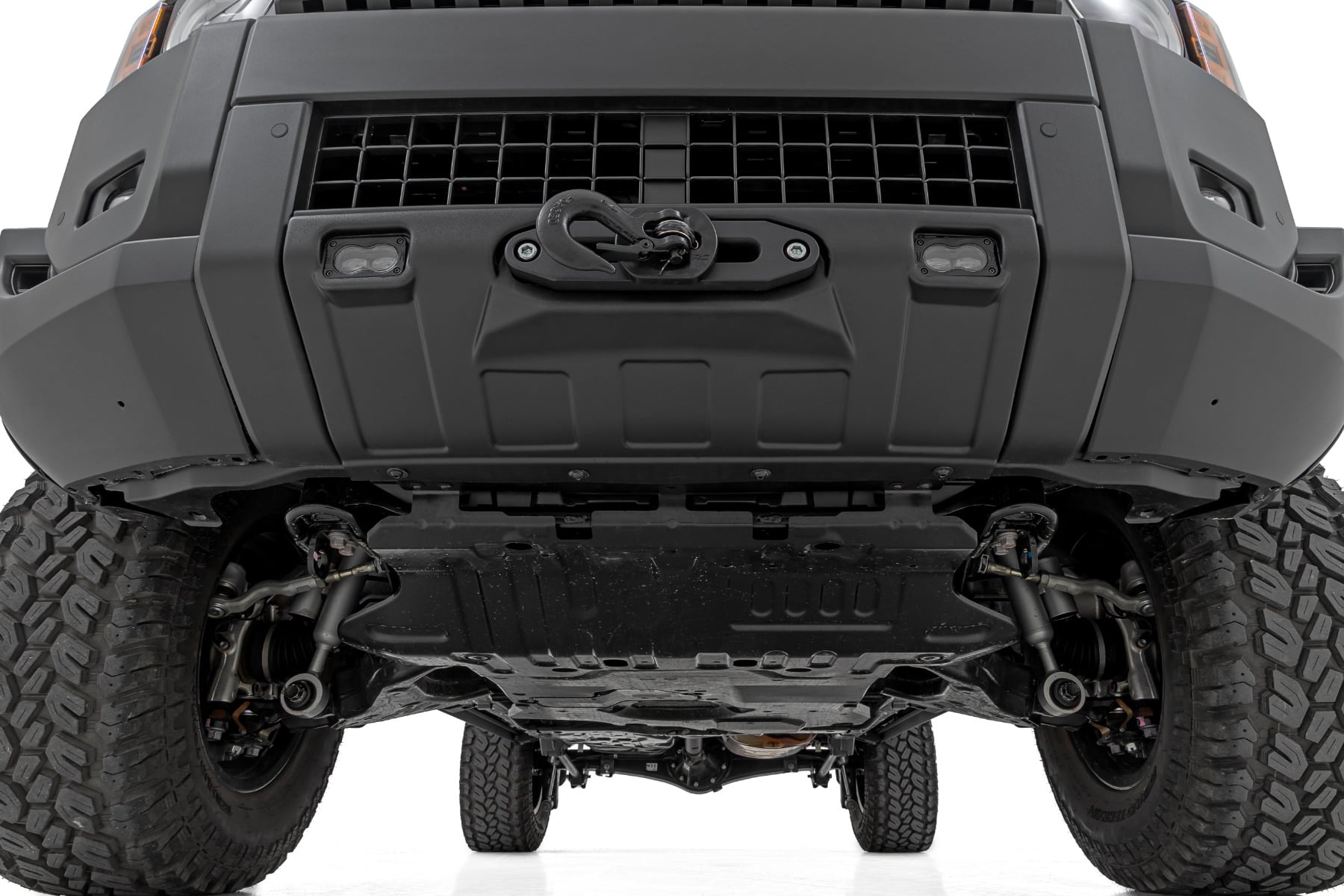 FXS Hidden Winch Mount | White SAE | Fog | Toyota Land Cruiser 4WD (24-26)