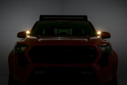 LED Light Kit | Ditch Mount | 2" Black Pair | Amber DRL | Toyota Tacoma (24-26)