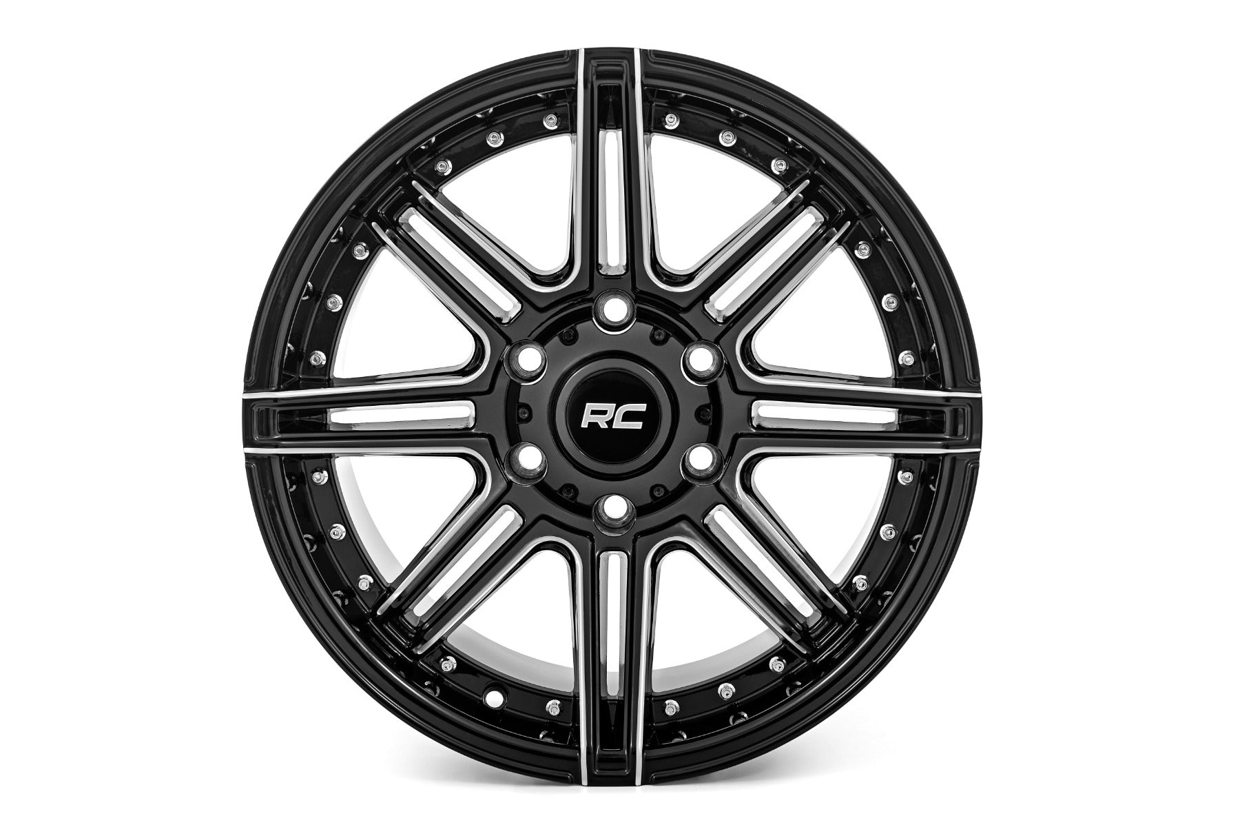 Rough Country 88 Series Wheel | One-Piece | Gloss Black | 22x10 | 8x180 | -19mm