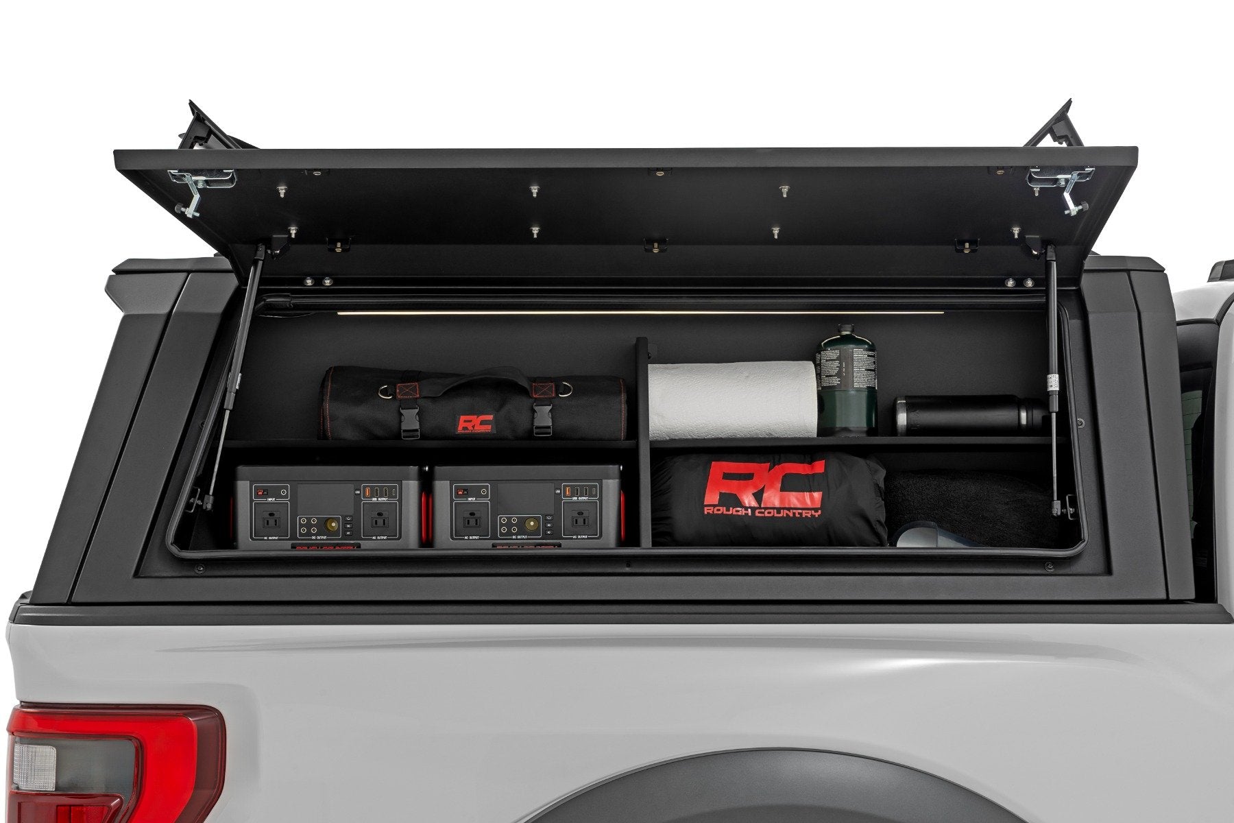 Bed Cap Side Shelf Storage Bin | Passengers Side
