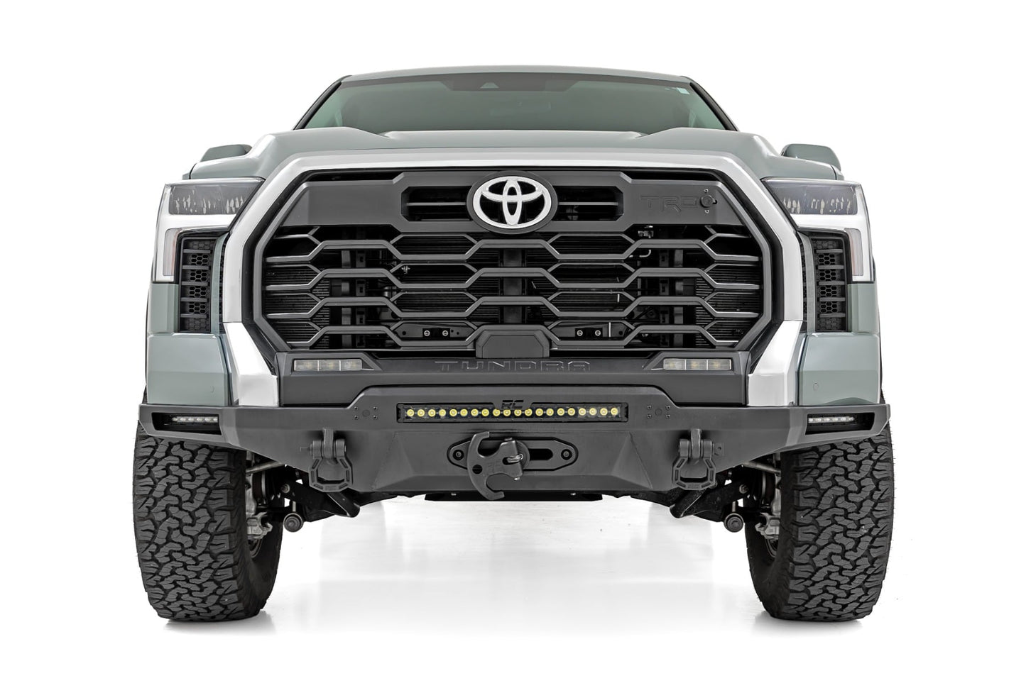 Hybrid Front Bumper | 12000S | Blk LED w/ Amber DRL | Toyota Tundra (22-26)