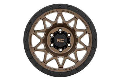 Rough Country 78 Series Wheel | Simulated Beadlock | Bronze/Black | 18x9 | 6x135 | -12mm