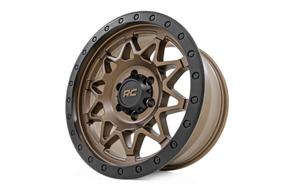 Rough Country 78 Series Wheel | Simulated Beadlock | Bronze/Black | 18x9 | 8x6.5 | -12mm