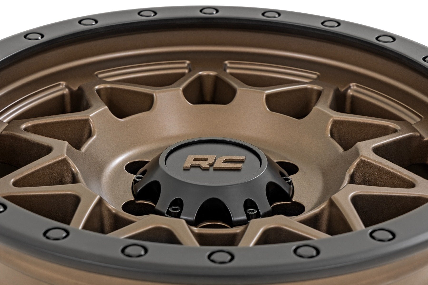 Rough Country 78 Series Wheel | Simulated Beadlock | Bronze/Black | 18x9 | 6x135 | 0mm