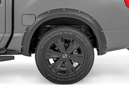 Pocket Fender Flares | KH3 Super Black | Nissan Titan 2WD/4WD (2017-2024)