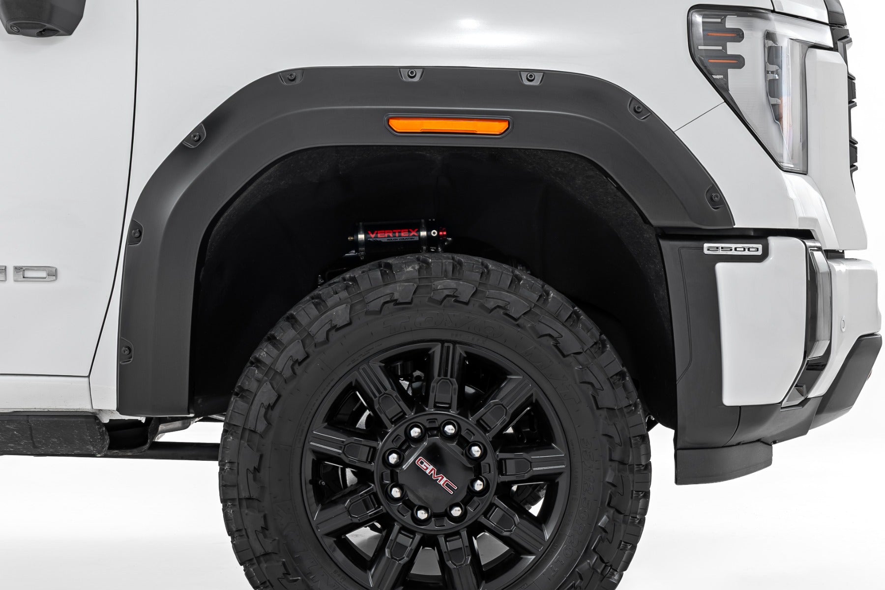 Pocket Fender Flares | G9K Satin Steel | GMC Sierra 2500 HD/Sierra 3500 HD (20-26)
