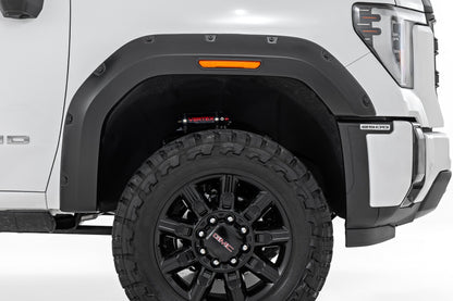 Pocket Fender Flares | G9K Satin Steel | GMC Sierra 2500 HD/Sierra 3500 HD (20-26)
