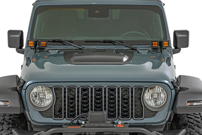 Hood Scoop | PW7 Bright White | Jeep Gladiator JT/Wrangler JL 4WD (2018-2025)