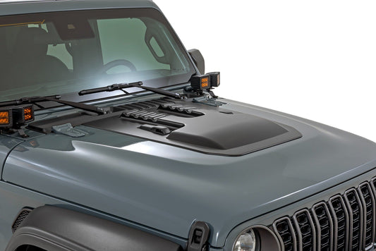 Hood Scoop | PSE Silver Zynith | Jeep Gladiator JT/Wrangler JL 4WD (18-25)