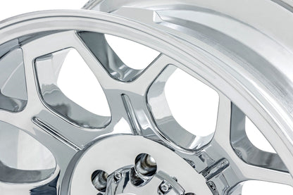 Rough Country 77 Series Wheel | One-Piece |Chrome | 22x12 | 8x170 | -44mm