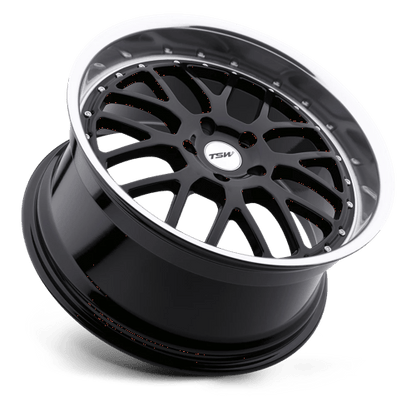 TWVAL 18X9.5 5X112 G-BLK MRR LIP 40MM