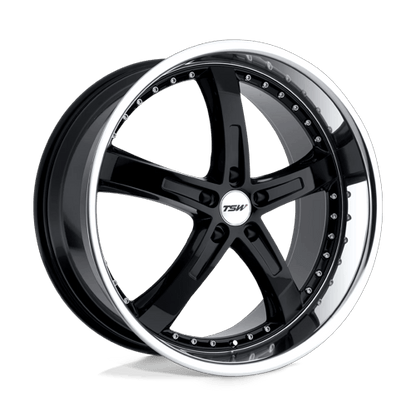 TWJAR 17X8 5X4.25 G-BLK MRR LIP 40MM