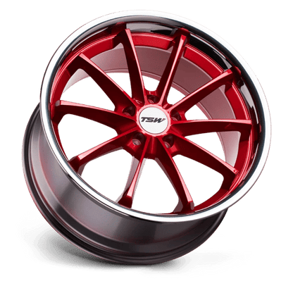 TWSWP 20X8.5 5X4.5 CNDY RED SS LIP 40MM