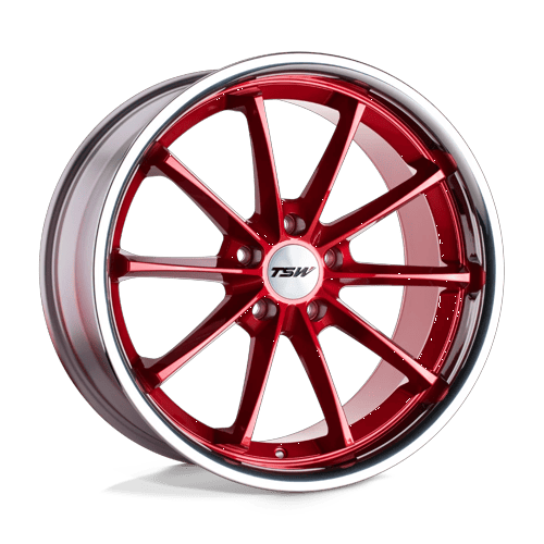 TWSWP 20X8.5 5X4.5 CNDY RED SS LIP 40MM