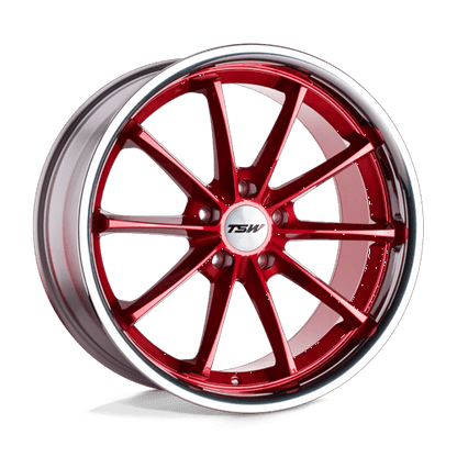TWSWP 19X8.5 5X4.5 CNDY RED SS LIP 40MM