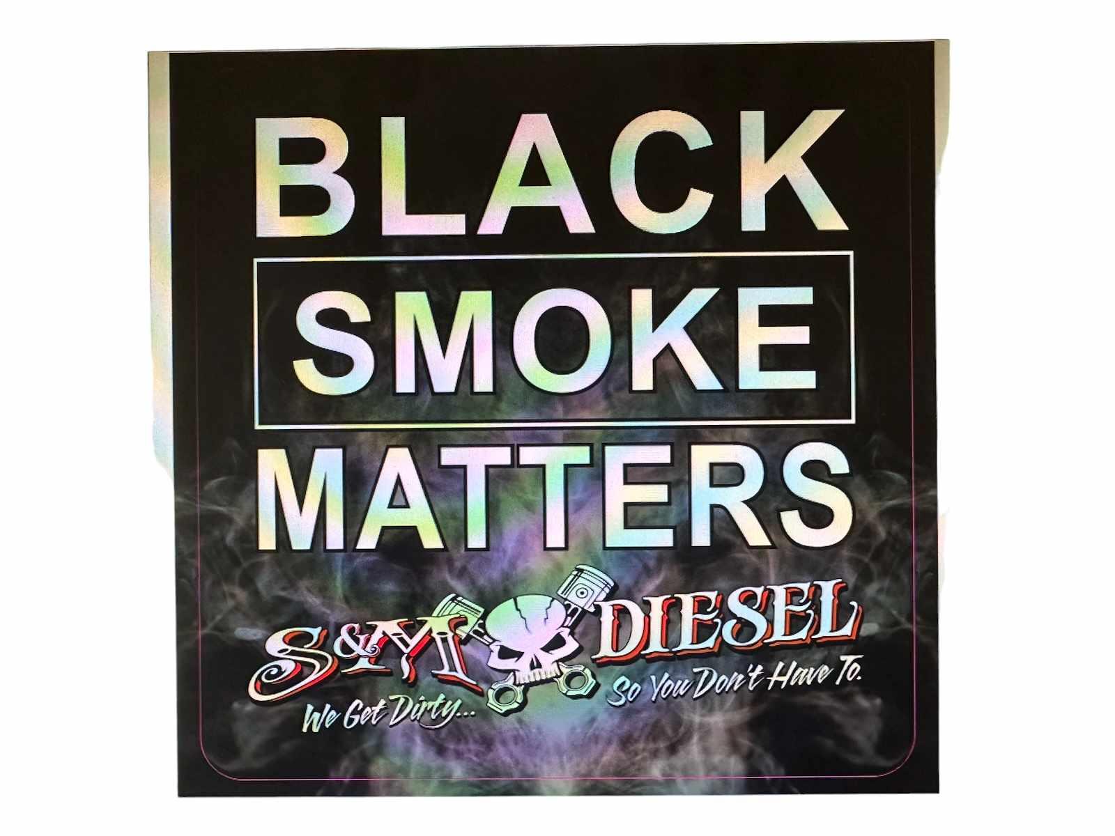 Smoke Machine Decals S&M Diesel Decal Black Smoke Matters 6