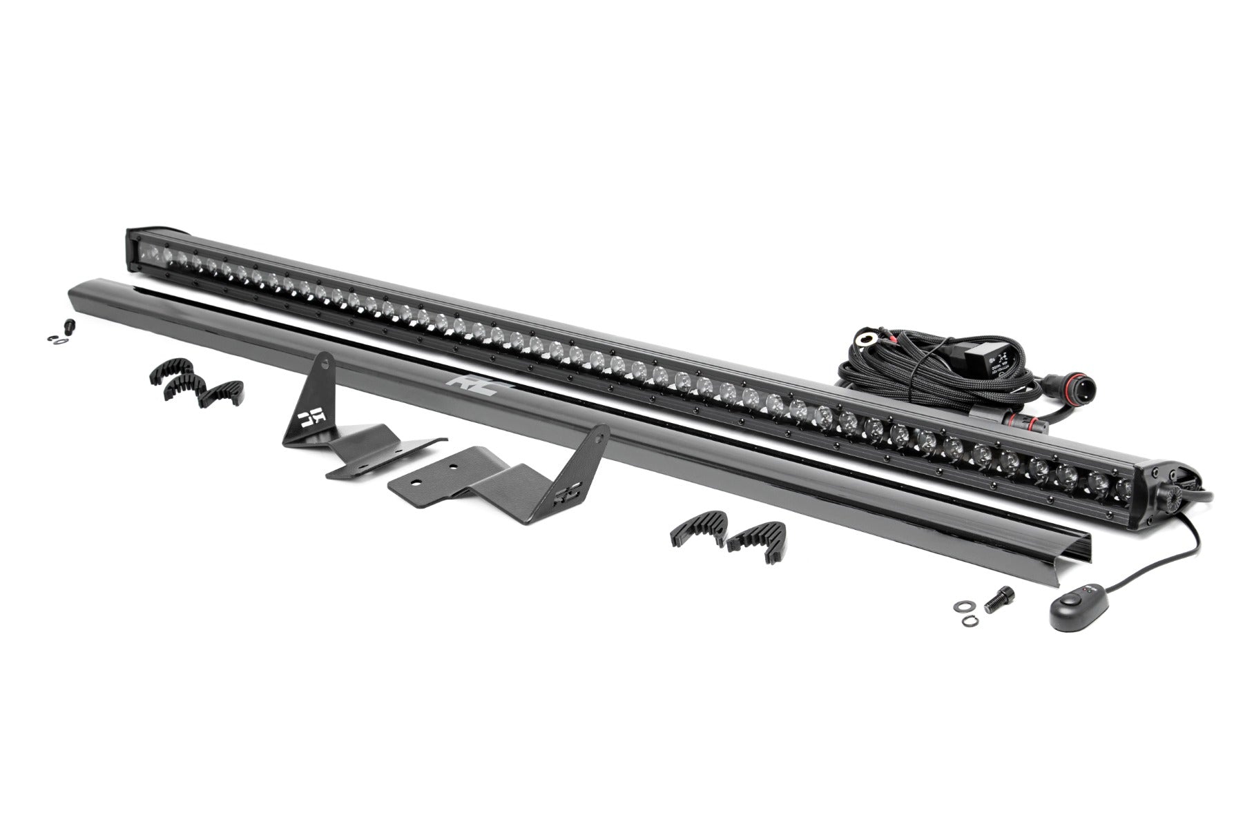LED Light Kit | Upper Windshield | 50" Black Single Row | Ford Bronco (21-24)