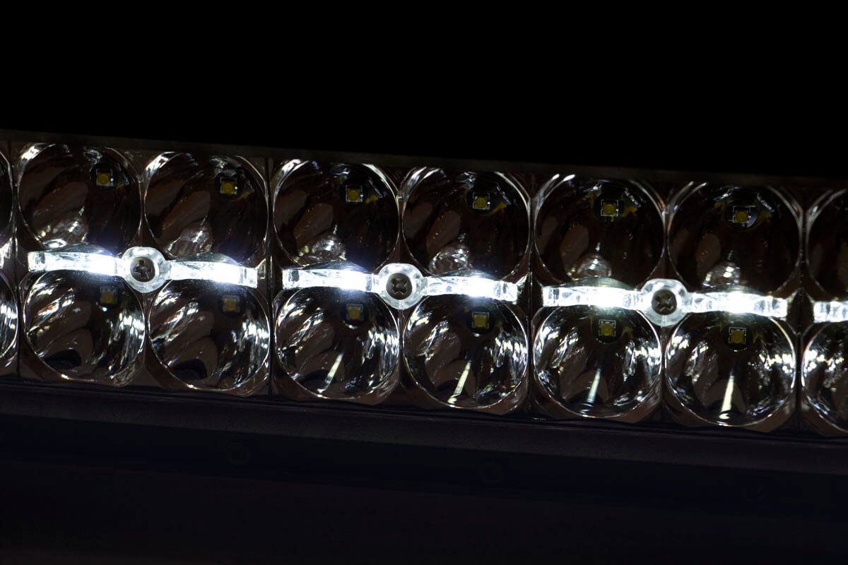 50 Inch Chrome Series LED Light Bar | Curved | Dual Row | Cool White DRL
