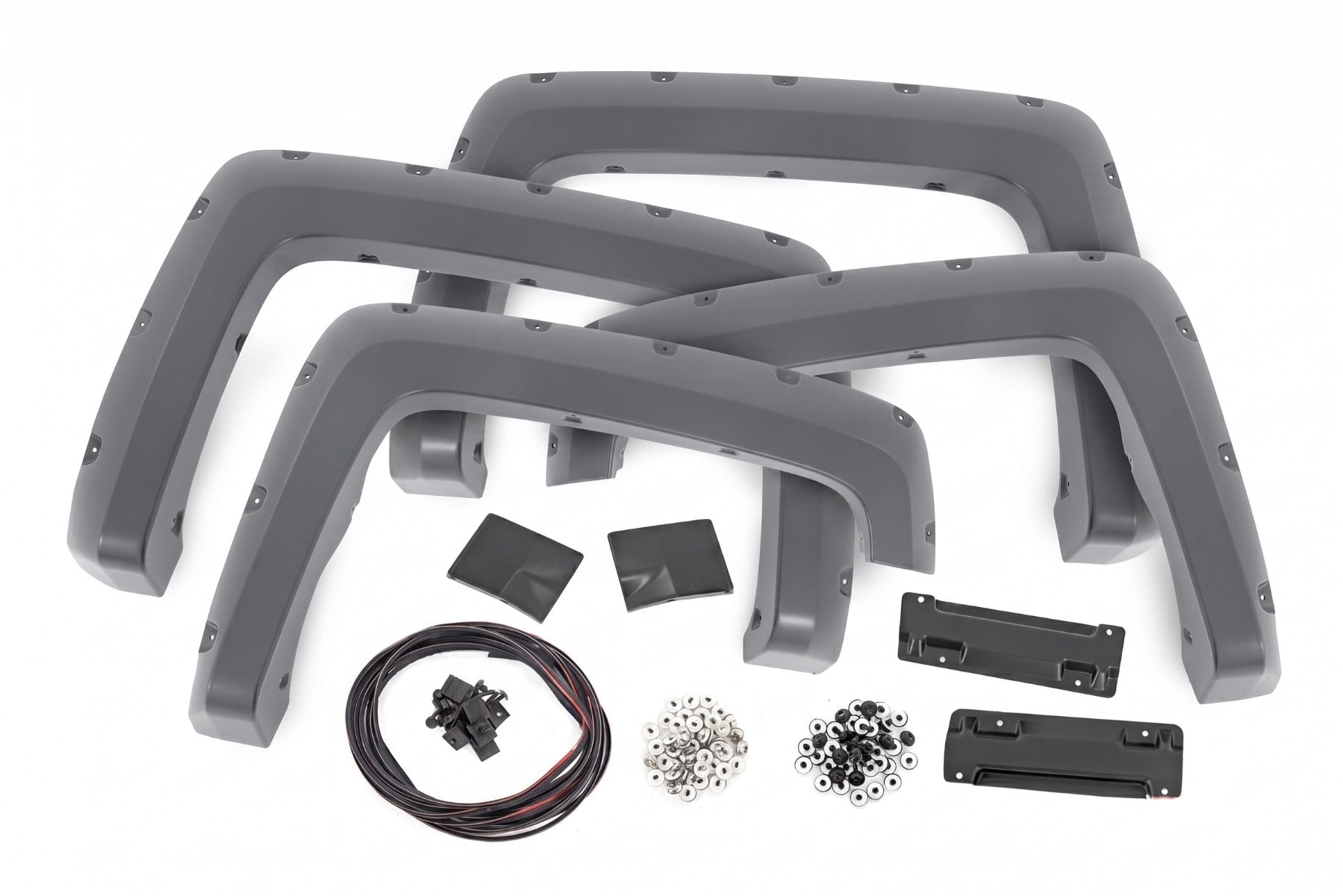 Pocket Fender Flares | 6'7" & 8' Bed | G1C Overcast | Chevy Silverado 1500 (14-18)/2500HD