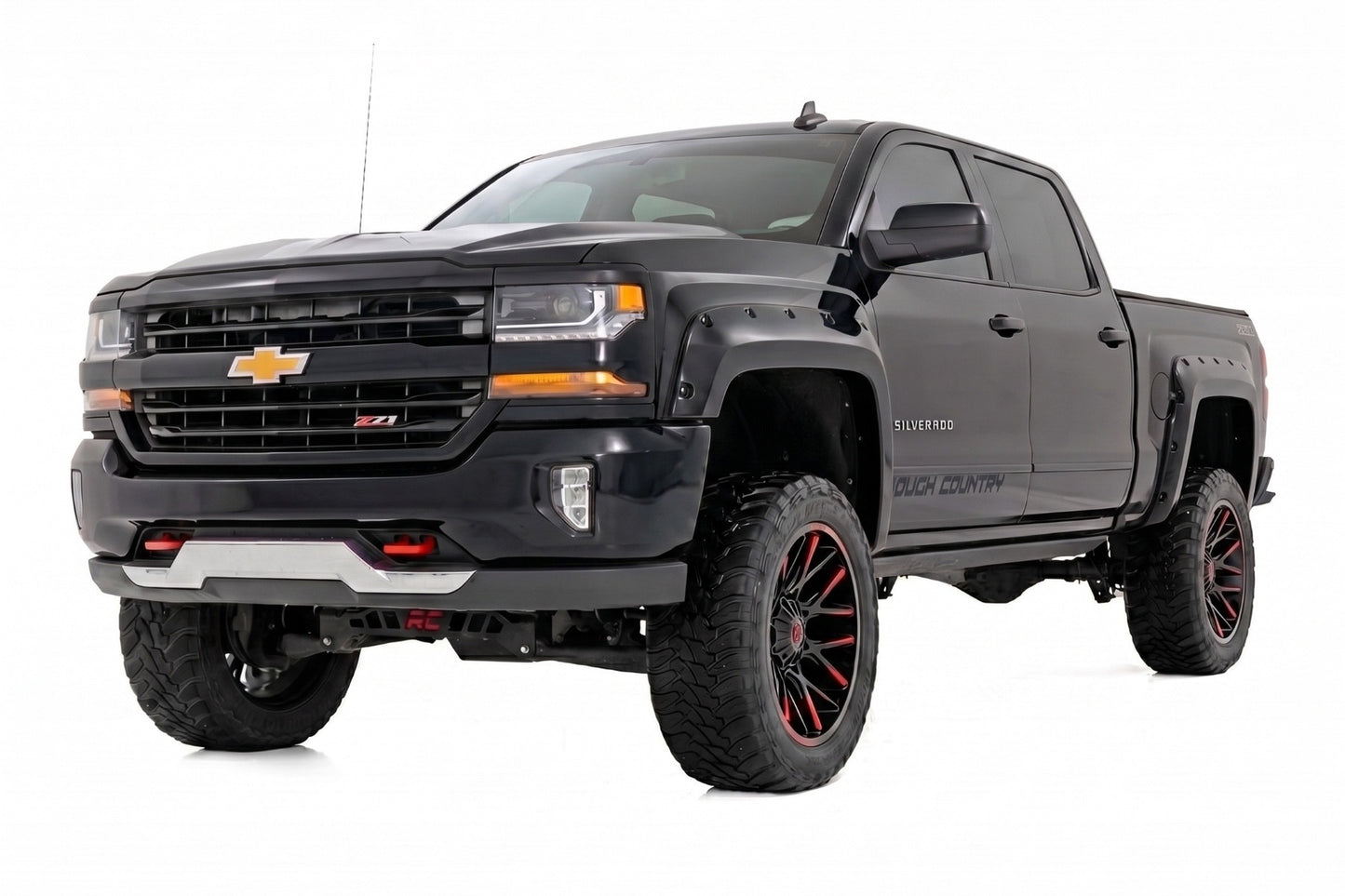 Pocket Fender Flares | 5'9" Bed | GB8 Mosaic Black | Chevy Silverado 1500 (14-18 & Classic)