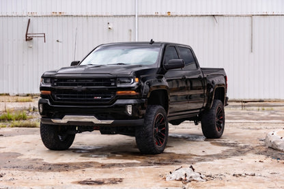 Pocket Fender Flares | 5'9" Bed | GB8 Mosaic Black | Chevy Silverado 1500 (14-18 & Classic)