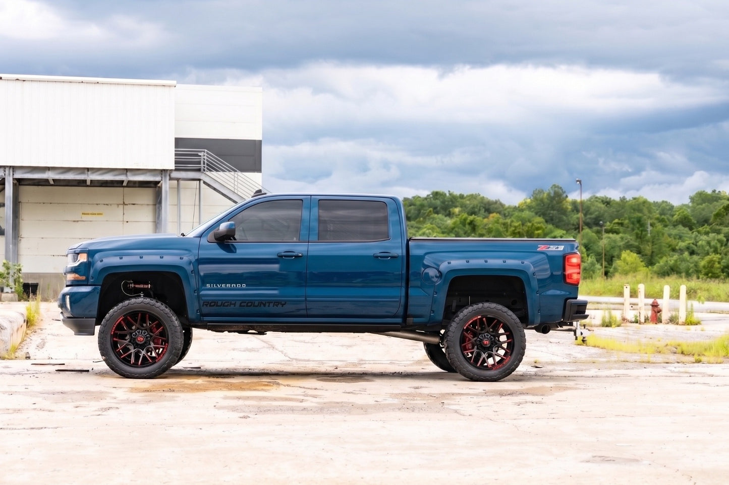Pocket Fender Flares | 6'7" & 8' Bed | G1K Deep Ocean Blue | Chevy Silverado 1500 (14-18)/2500HD