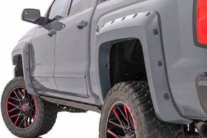 Pocket Fender Flares | 5'9" Bed | G1C Overcast | Chevy Silverado 1500 (14-18 & Classic)