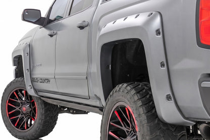 Pocket Fender Flares | 5'9" Bed | G9K Satin Steel | Chevy Silverado 1500 (14-18 & Classic)