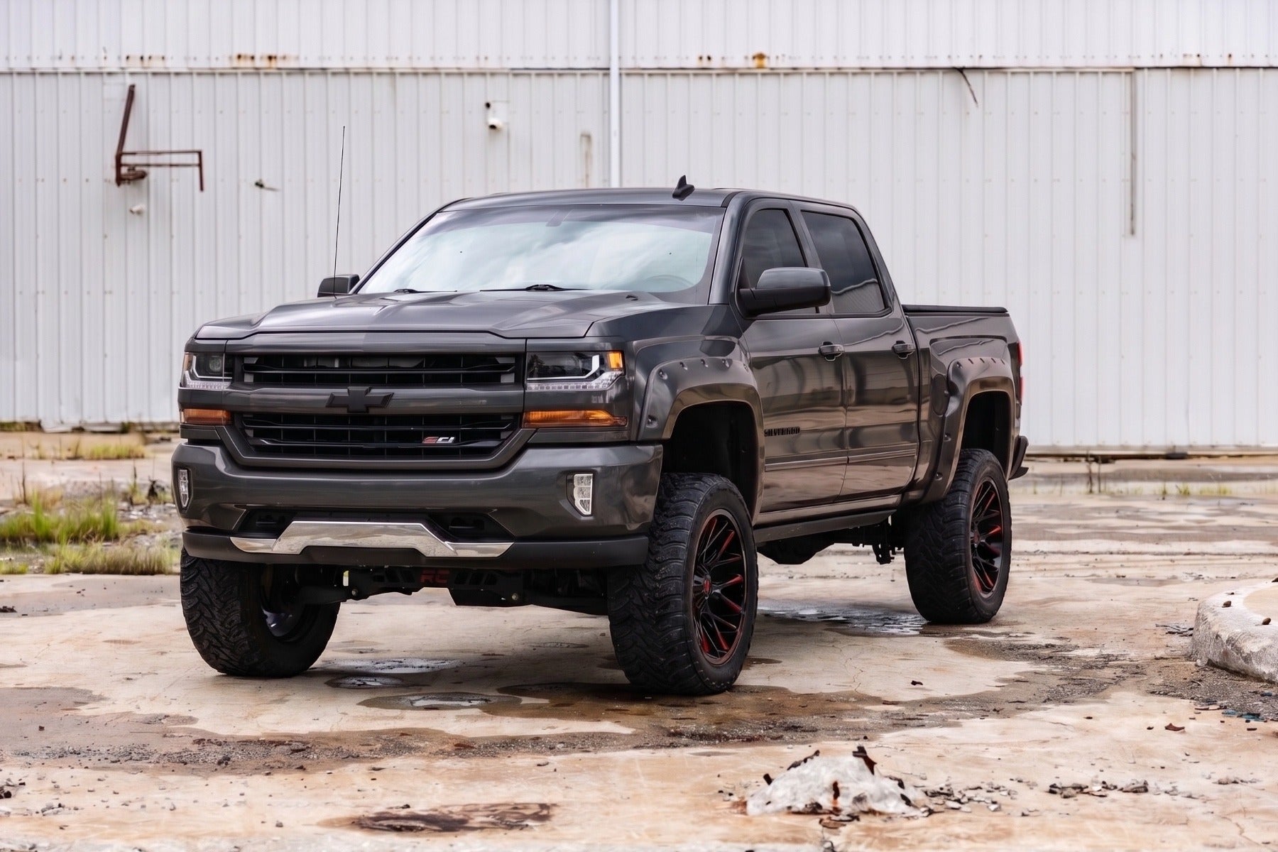 Pocket Fender Flares | 5'9" Bed | GJI Shadow Gray | Chevy Silverado 1500 (14-18 & Classic)