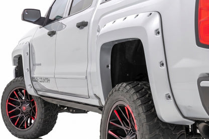 Pocket Fender Flares | 5'9" Bed | GAN Silver Ice Metallic | Chevy Silverado 1500 (14-18 & Classic)