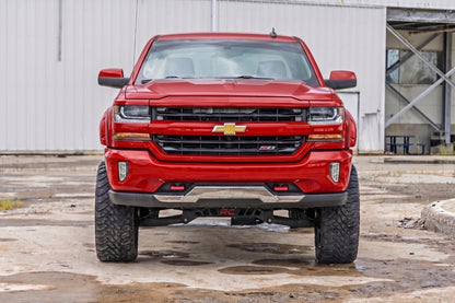 Pocket Fender Flares | 6'7" & 8' Bed | GCN Victory Red | Chevy Silverado 1500 (14-18)/2500HD