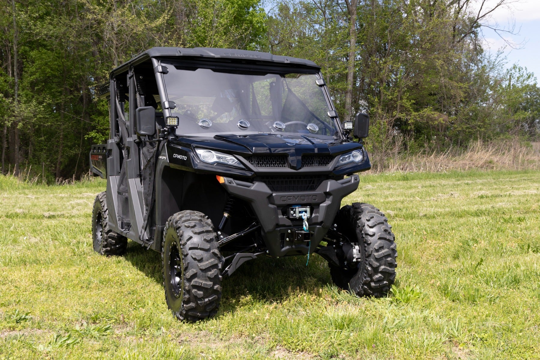 LED Light Kit | Cage Mount | 2" Black Pair | White DRL | CFMOTO UFORCE 1000 