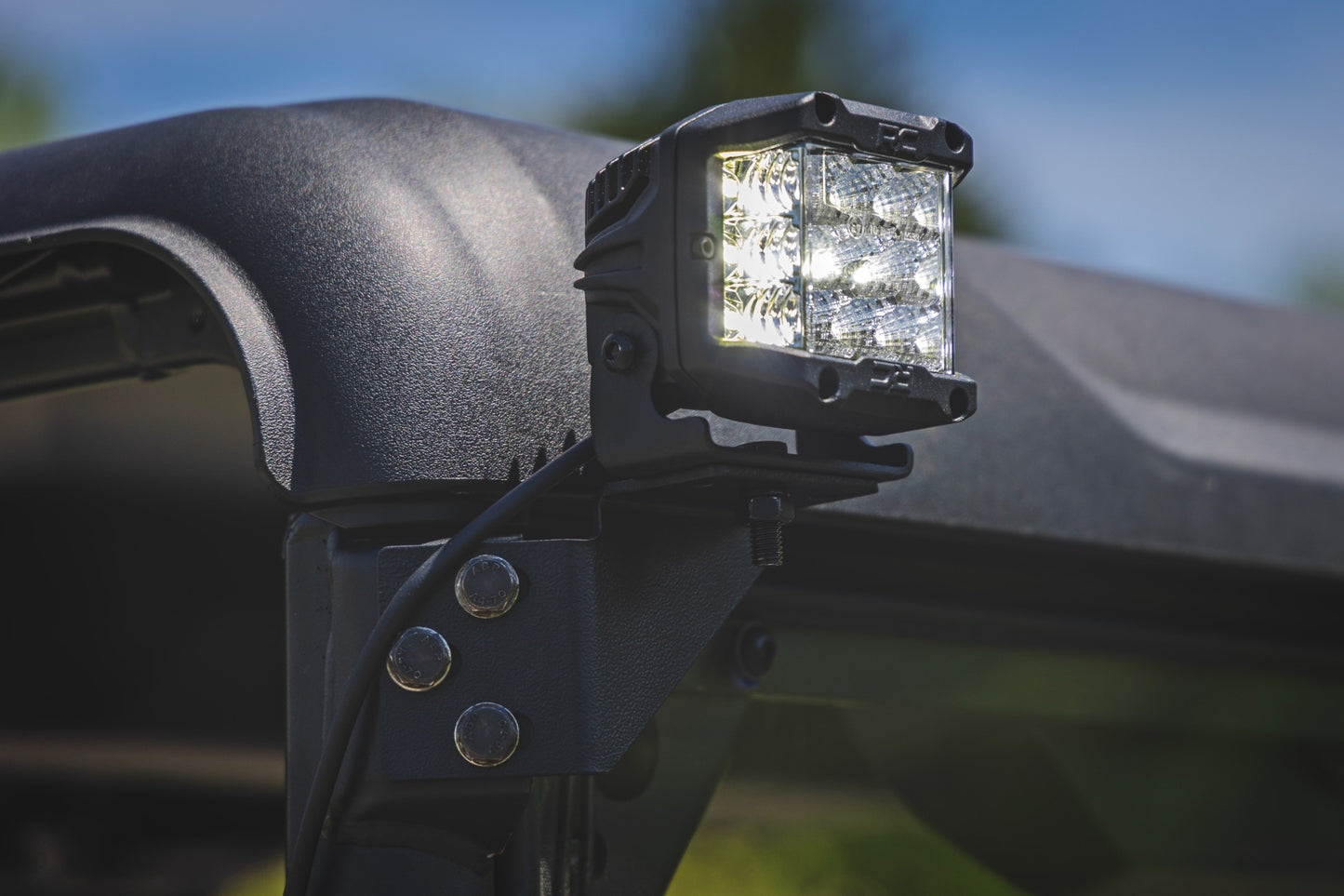 LED Light Kit | Rear Mount | 3" Chrome Pair | Wide Angle | CFMOTO UFORCE U10 Pro 