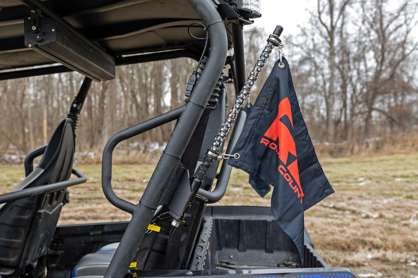 Whip Mount | Cage | 4' Multl-Color LED Whip Pair | Kawasaki Teryx4 800 