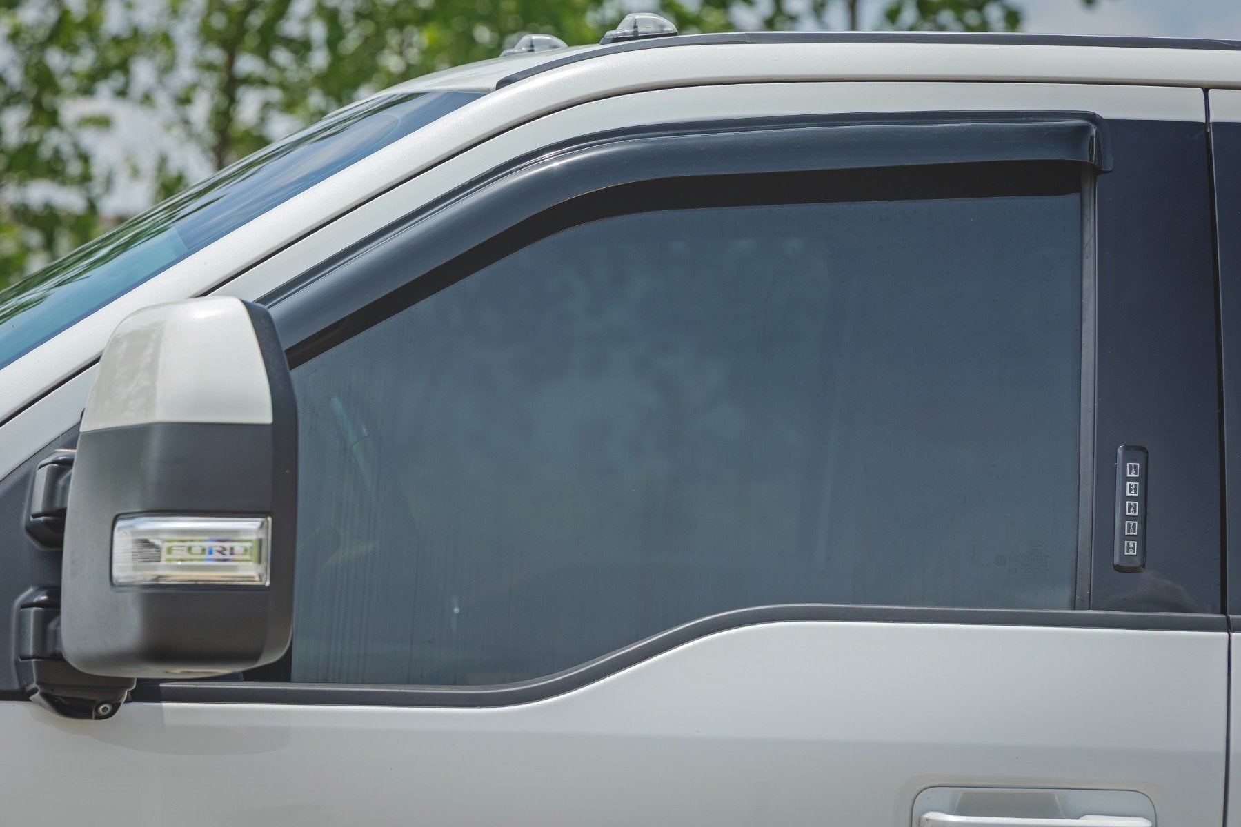 Side Window Deflectors | Tape On Rain Guard | Ford F-150 (17-24) F-250 (15-24)