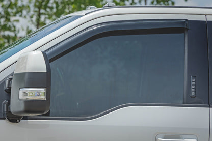 Side Window Deflectors | Tape On Rain Guard | Ford F-150 (17-24) F-250 (15-24)