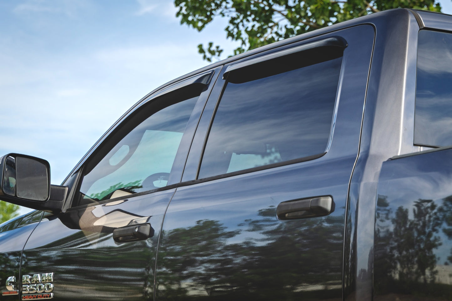 Side Window Deflectors | Tape On Rain Guard | Ram 1500 (09-18) 2500 (10-24)