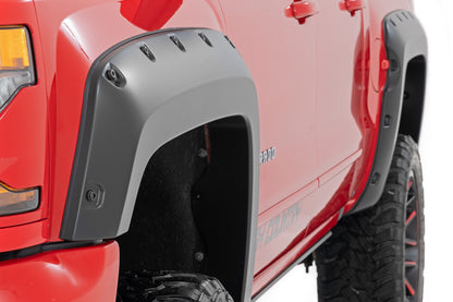 Pocket Fender Flares | 5'9" Bed | G7J Rainforest Green | Chevy Silverado 1500 (14-18 & Classic)