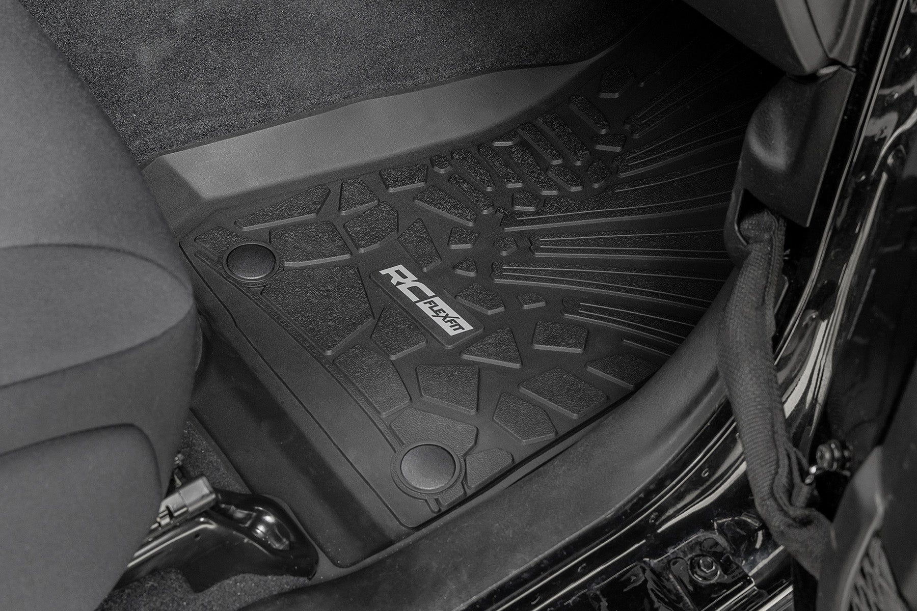 Flex Fit Floor Mats | FR & RR | 4 Door | Jeep Wrangler Unlimited 4WD (18-26)