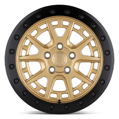 BRGRV 15X7 5X100 GOLD-BLK-RG 15MM